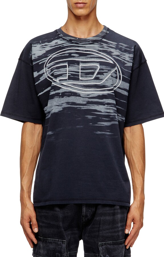 Diesel T-Boxt-T5 Logo Cotton Graphic T-Shirt