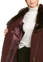 Thumbnail for your product : Via Spiga Short Wool-Blend Coat