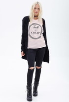 Thumbnail for your product : Forever 21 Talk Is Cheap Muscle Tee