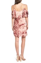 Thumbnail for your product : Mimichica Mimi Chica Print Off the Shoulder Satin Dress
