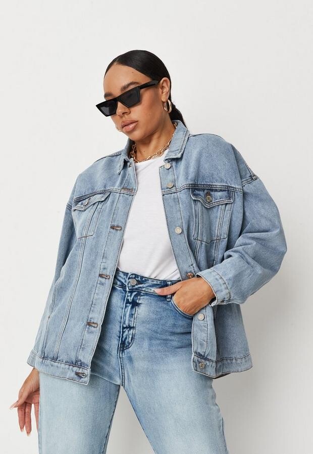 Blue Oversized Denim Jacket