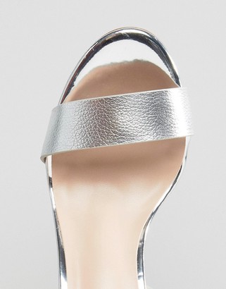 New Look Metallic Block Heel Sandal