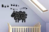 Thumbnail for your product : BEIGE Baa Baa Black Sheep Nursery Rhyme Wall Stickers Art Decals - Large (Height 57cm x Width 75cm) Brown
