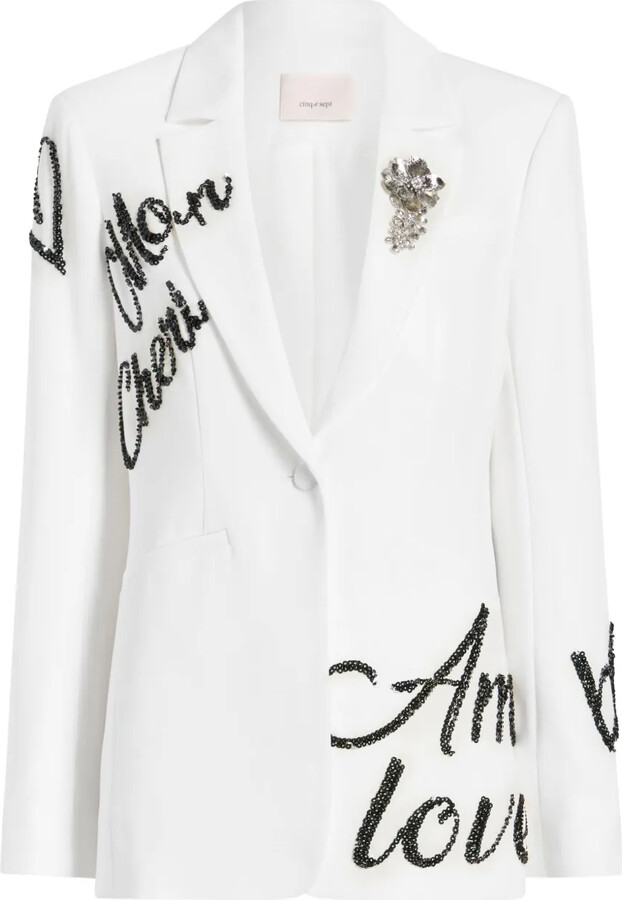 Cinq à Sept Karlie loveletter blazer