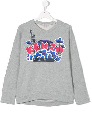 Kenzo Kids graphic logo print top