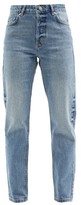 Thumbnail for your product : Raey Track High-rise Straight-leg Jeans - Light Blue