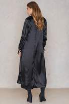 Thumbnail for your product : boohoo Ruched Sleeve Duster