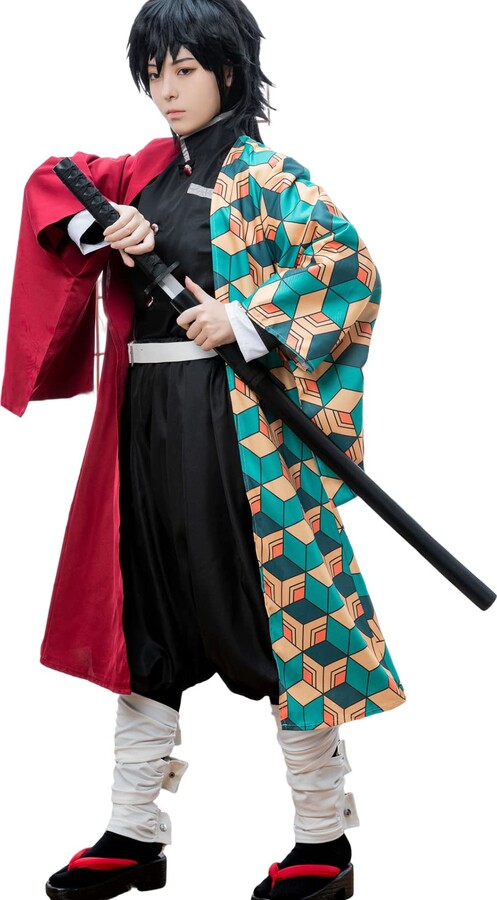NSPSTT Demon Slayer Cosplay Giyuu Costume Anime Tomioka Giyuu Kimono Kamado  Giyuu Cosplay Outfit for Halloween - ShopStyle