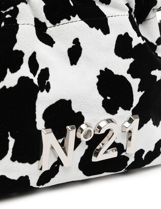 No.21 Animal-Print Logo Crossbody Bag