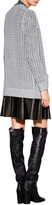 Thumbnail for your product : Michael Kors Collection Cashmere-Cotton Crochet Cardigan