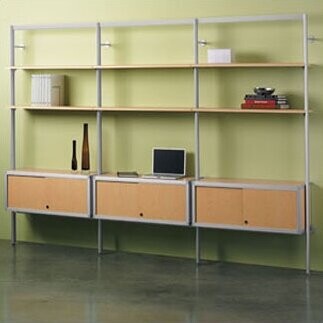 Peter Pepper 84" H x 42" W Metal Library Bookcase