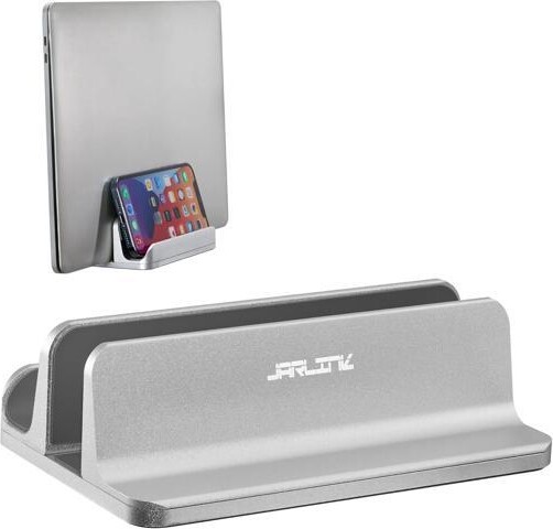 TUKO JARLINK 2-in-1 Design Vertical Laptop Stand Holder, Aluminum Laptop Stand for Desk with Adjustable Dock, Space-Saving Organizer for All MacBook,...