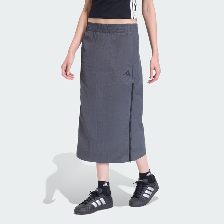 City Tech Woven Zipper Skirt