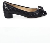 Thumbnail for your product : Ferragamo Vara Quilted Leather Pumps