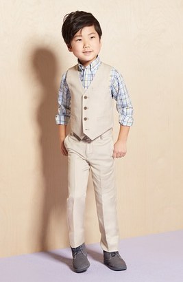 Nordstrom Boy's 'Alton' Vest, Size 6 - Beige