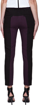 Thumbnail for your product : Rad Hourani Rad by Black & Purple Colorblocked Vertical Trousers