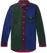 Thumbnail for your product : Polo Ralph Lauren Fun Slim-Fit Button-Down Collar Panelled Cotton-Corduroy Shirt