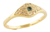 Thumbnail for your product : Jacquie Aiche Pave Diamond Eye Ring