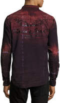 Thumbnail for your product : Robin's Jeans Tie-Dye Denim Western Shirt with Wings