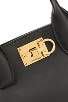 Thumbnail for your product : Ferragamo Gancini leather-paneled cotton-jacquard tote