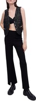 Thumbnail for your product : Maje Pomelo Slim Flare Trousers