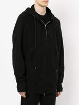 Thumbnail for your product : Julius zipped hooded jacket
