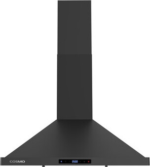 Cosmo 30 in. Vista Collection Ducted Wall Mount Range Hood, Touch Controls, LED Lights, Permanent Filters, Matte Black