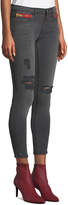 Thumbnail for your product : Etienne Marcel Distressed High-Rise Skinny Ankle Jeans with Zipper Details