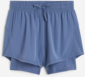 H&M DryMove™ Double-layered Running Shorts - ShopStyle