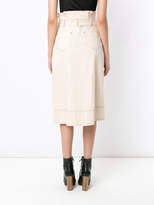 Thumbnail for your product : Lilly Sarti cotton-blend midi skirt