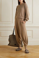 Thumbnail for your product : Varley Allen Stretch-jersey Track Pants - Taupe - large