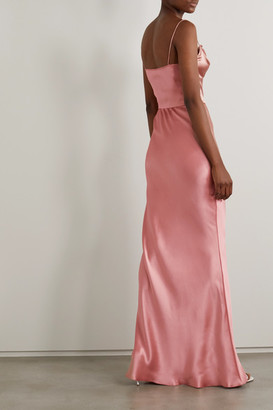 Dolce & Gabbana Draped Silk-satin Gown - Pink
