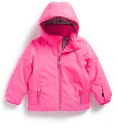 Thumbnail for your product : Spyder 'Bitsy Radiant' Hooded Jacket (Toddler Girls)