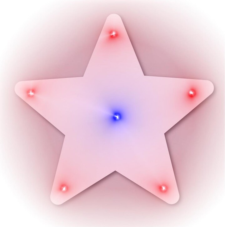 Blinkee Turbo Star with Safety Pin Clasp Flashing Body Light Lapel Pins