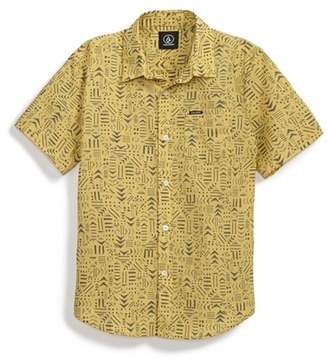 Volcom 'Inkstead' Short Sleeve Woven Shirt (Big Boys)