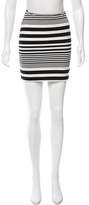 Thumbnail for your product : Torn By Ronny Kobo Striped Knit Mini Skirt