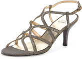 Thumbnail for your product : Stuart Weitzman Turningup Strappy Glitter Sandal, Pyrite