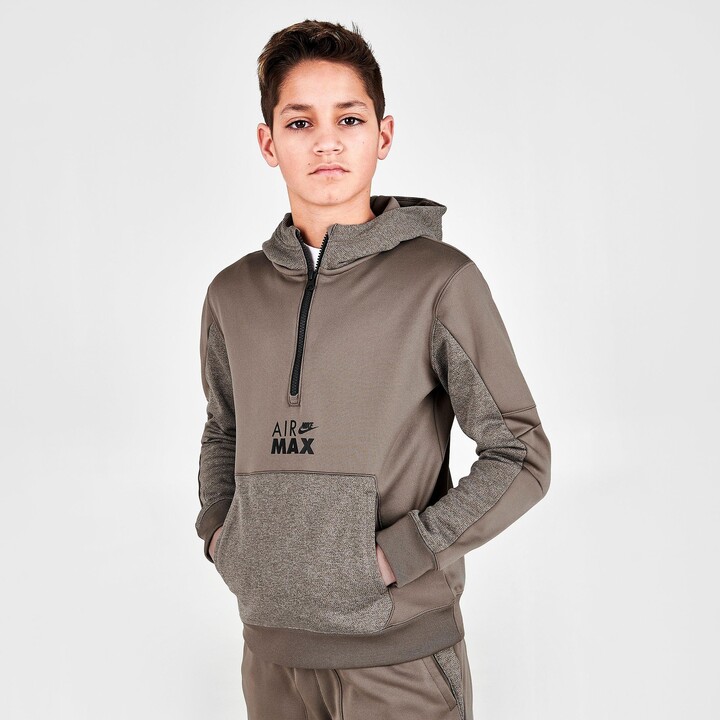 Nike Boys' Sportswear Air Max Therma-FIT Half-Zip Fleece Hoodie - ShopStyle