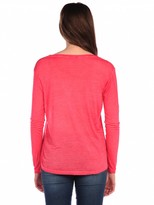 Thumbnail for your product : Majestic Long Sleeve Silk Tee