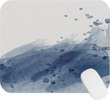 Dakota Fields Abstract The Wave II Watercolor Splash Transitional Gaming Cute Office Laptop Desk Pad Gift Mat Square Rectangle Non-Slip Mousepad