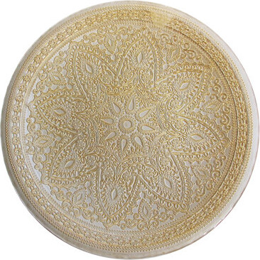 ChargeIt! by Jay Divine Gold Glass Charger Plate 13" D