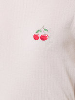Thumbnail for your product : Anine Bing cherry appliqué T-shirt