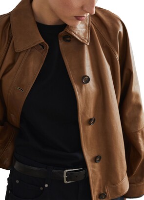 Brunello Cucinelli Nappa leather jacket - ShopStyle
