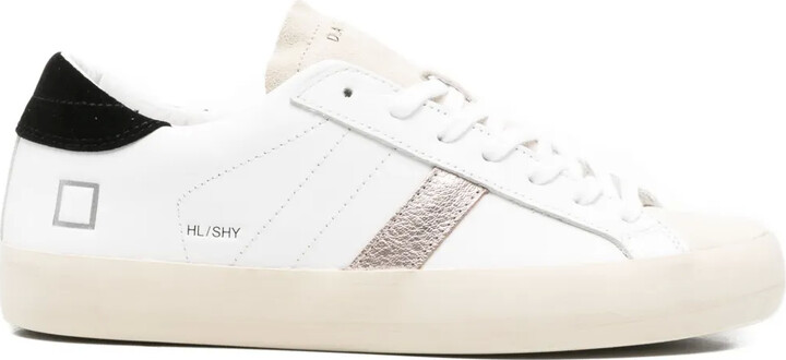 D.A.T.E Leather Lace-Up Low-Top Sneakers