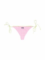 Thumbnail for your product : MC2 Saint Barth Lavinya gingham-check bikini bottoms