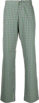 Thumbnail for your product : Walter Van Beirendonck Pre-Owned Royal check straight-leg trousers