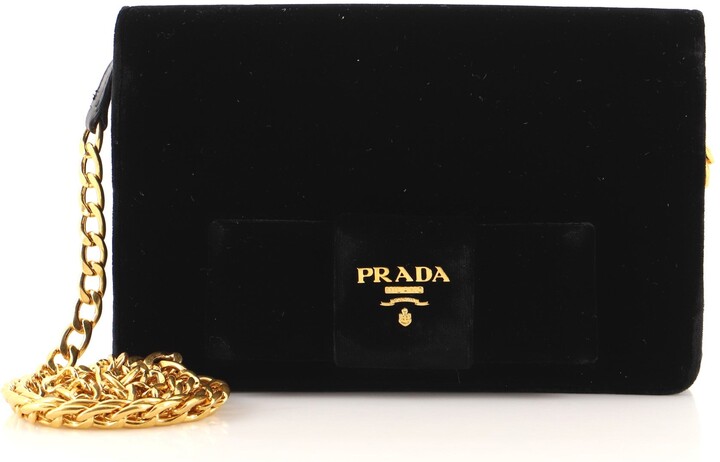 prada velvet backpack