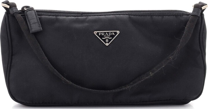 Prada Pochette Shoulder Bag Tessuto Small at 1stDibs  prada pochette bag,  prada nylon pochette, prada tessuto pochette
