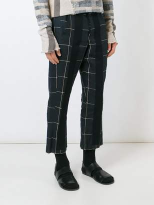 Damir Doma checked cropped trousers