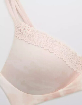 aerie Real Sunnie Wireless Push Up Blossom Lace Bra - ShopStyle Plus Size  Intimates
